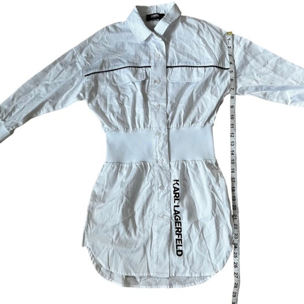 Karl Lagerfeld Kids White Dress Girls Size 10 - Picture 11 of 12